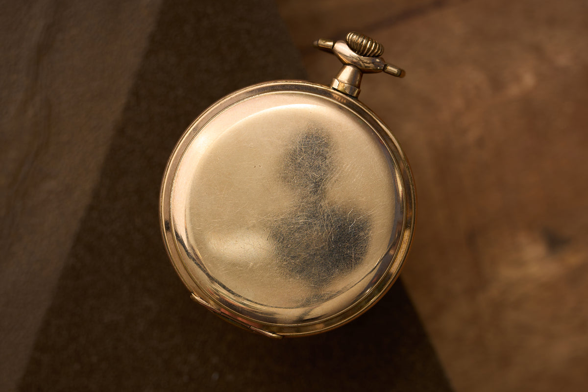 Gold-Filled Full Hunter, White Enamel Dial, c.1900