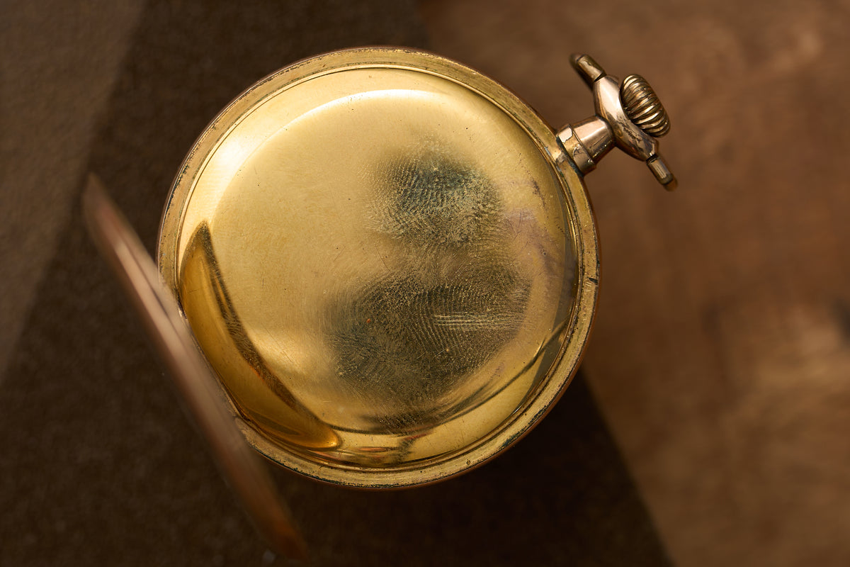 Gold-Filled Full Hunter, White Enamel Dial, c.1900