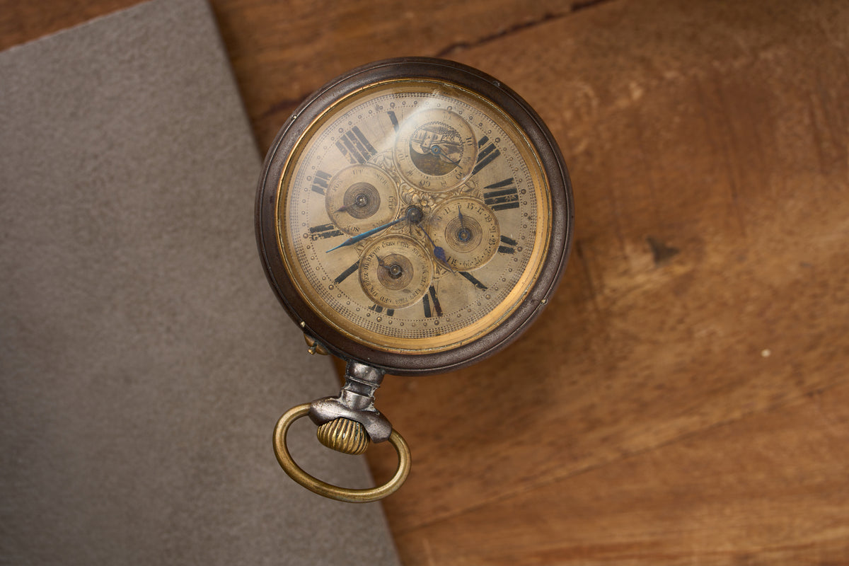 Goliath Triple Calendar and Moonphase, Gunmetal, c.1890