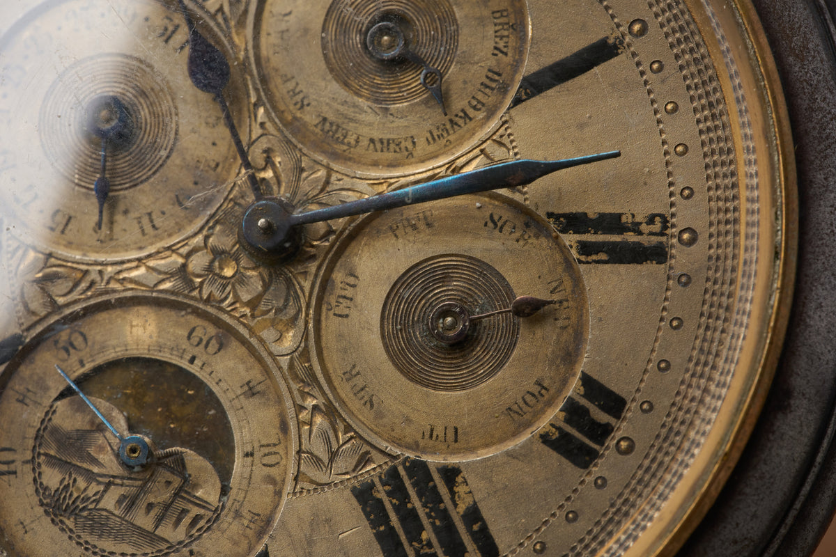 Goliath Triple Calendar and Moonphase, Gunmetal, c.1890
