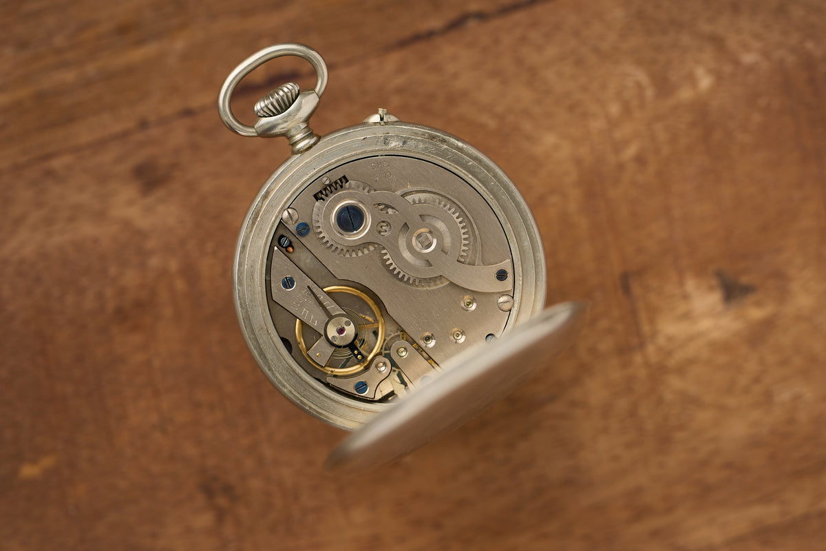 Société Horlogère de Reconvilier (S.H.R.) Roskopf, Nickel, 24-Hour Dial, c.1910s