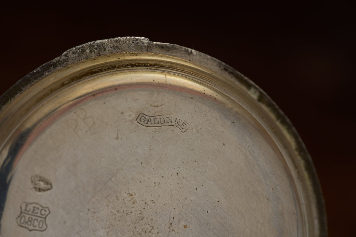 Ladies' Watch in Engraved 800 Silver, Cylinder, c.1900