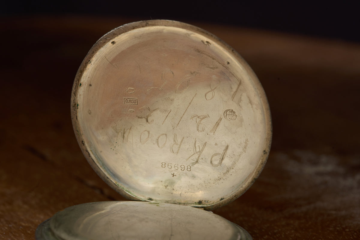 Silver Watch Inscribed as a Gift, 12 December 1895