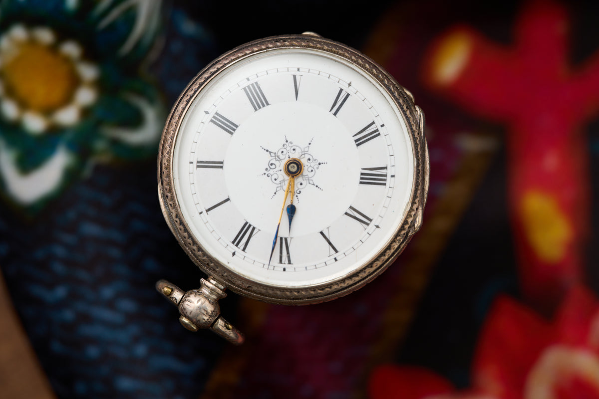 Two-Tone Enamel Dial, Masonic Engraved Caseback, c.1880
