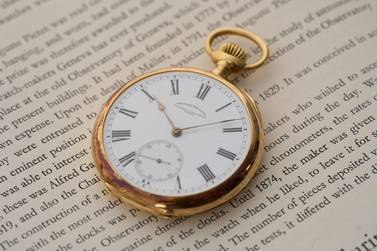 Vacheron Constantin Chronometre Royal Gold Pocket Watch, c.1913, detail view 10