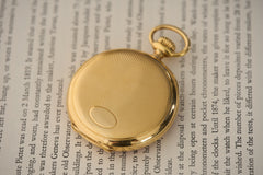 Vacheron Constantin Chronometre Royal Gold Pocket Watch, c.1913, detail view 15