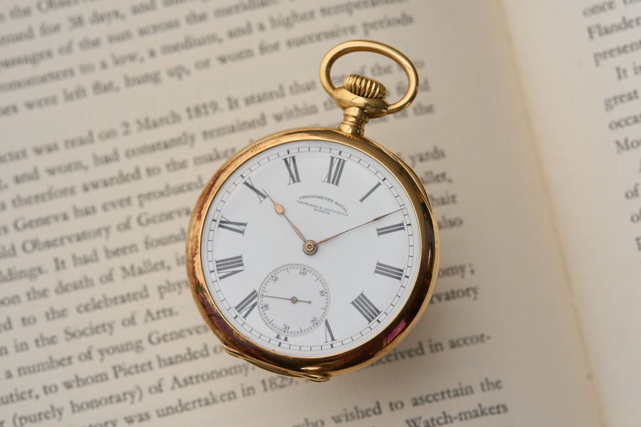 Chronomètre Royal, 18ct Gold with a Sunburst Caseback, c.1913