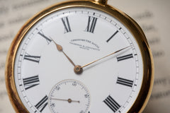 Vacheron Constantin Chronometre Royal Gold Pocket Watch, c.1913, detail view 7