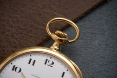 Vacheron Constantin 18ct Gold Pocket Watch, Enamel Dial, c.1913, detail view 11