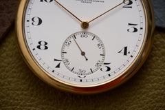 Vacheron Constantin 18ct Gold Pocket Watch, Enamel Dial, c.1913, detail view 12