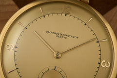 Vacheron Constantin 18k Gold Pocket Watch, Triple-Signed, c.1945, detail view 17
