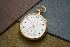 Vacheron Constantin 18ct Gold Pocket Watch, Enamel Dial, c.1913, front view
