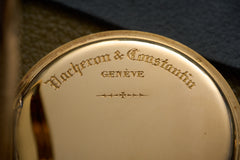 Vacheron Constantin 18ct Gold Pocket Watch, Enamel Dial, c.1913, detail view 22