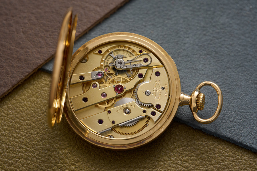 White Enamel Breguet Dial in Solid 18ct Gold, c.1913