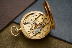 Vacheron Constantin 18ct Gold Pocket Watch, Enamel Dial, c.1913, detail view 6