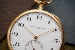 Vacheron Constantin 18ct Gold Pocket Watch, Enamel Dial, c.1913, detail view 8