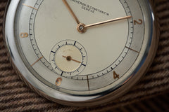Vacheron Constantin Stainless Steel Pocket Watch, 1933, detail view 12