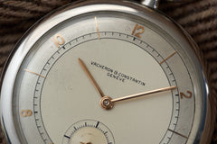 Vacheron Constantin Stainless Steel Pocket Watch, 1933, detail view 13