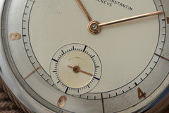Vacheron Constantin Stainless Steel Pocket Watch, 1933, detail view 14
