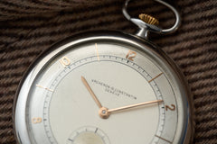 Vacheron Constantin Stainless Steel Pocket Watch, 1933, detail view 16