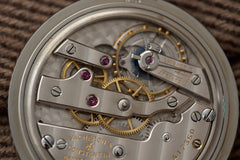 Vacheron Constantin Stainless Steel Pocket Watch, 1933, detail view 6