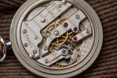 Vacheron Constantin Stainless Steel Pocket Watch, 1933, detail view 7