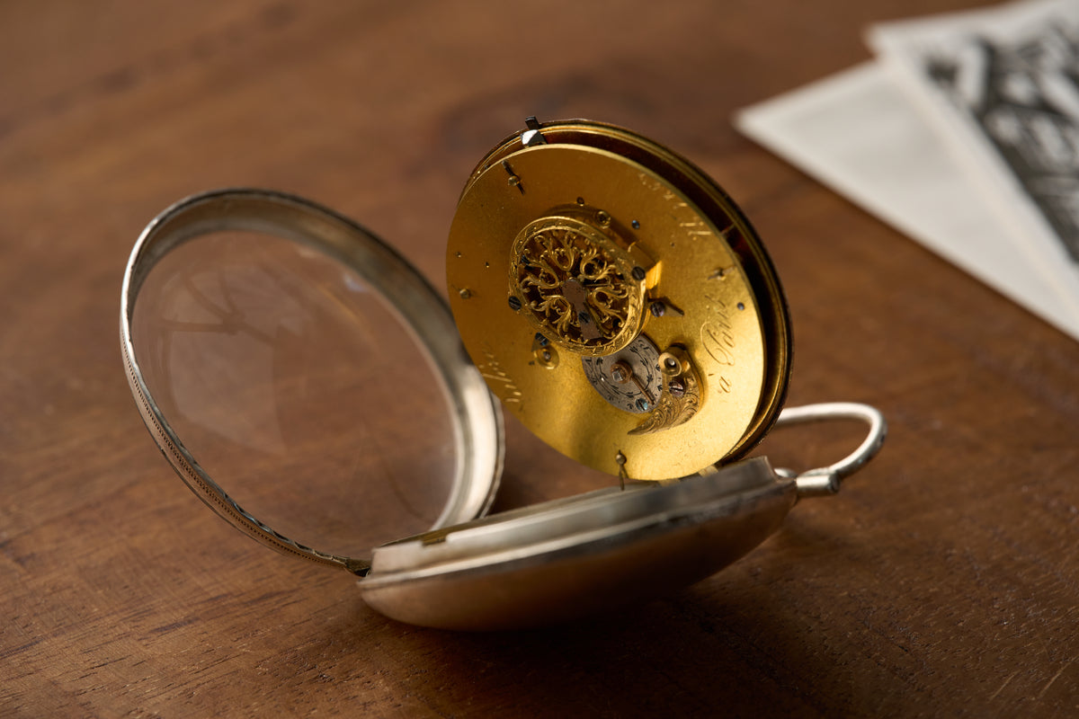 Valaire, Paris Silver Verge Fusee Pocket Watch, c.1780-1800
