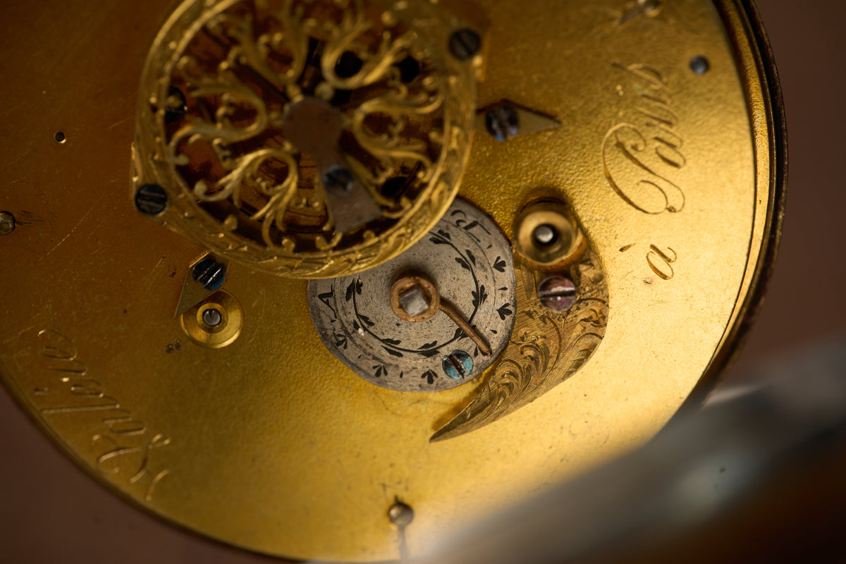 Valaire, Paris Silver Verge Fusee Pocket Watch, c.1780-1800