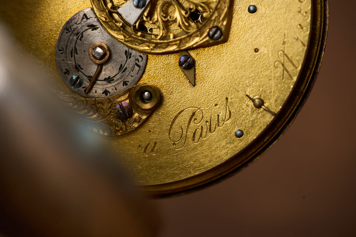 Valaire, Paris Silver Verge Fusee Pocket Watch, c.1780-1800