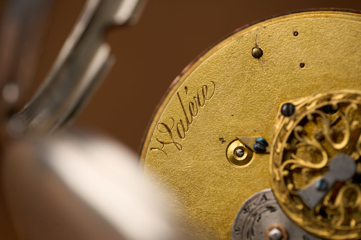 Valaire, Paris Silver Verge Fusee Pocket Watch, c.1780-1800