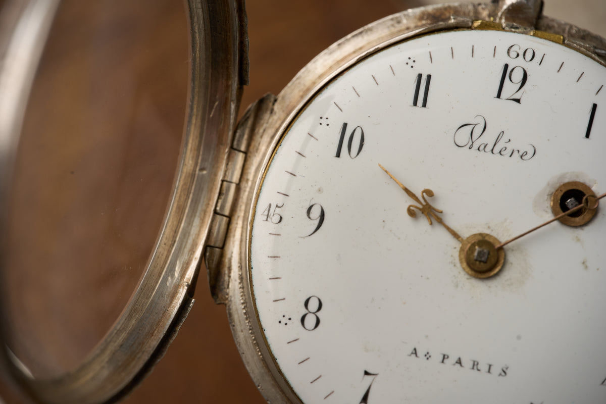 Valaire, Paris Silver Verge Fusee Pocket Watch, c.1780-1800