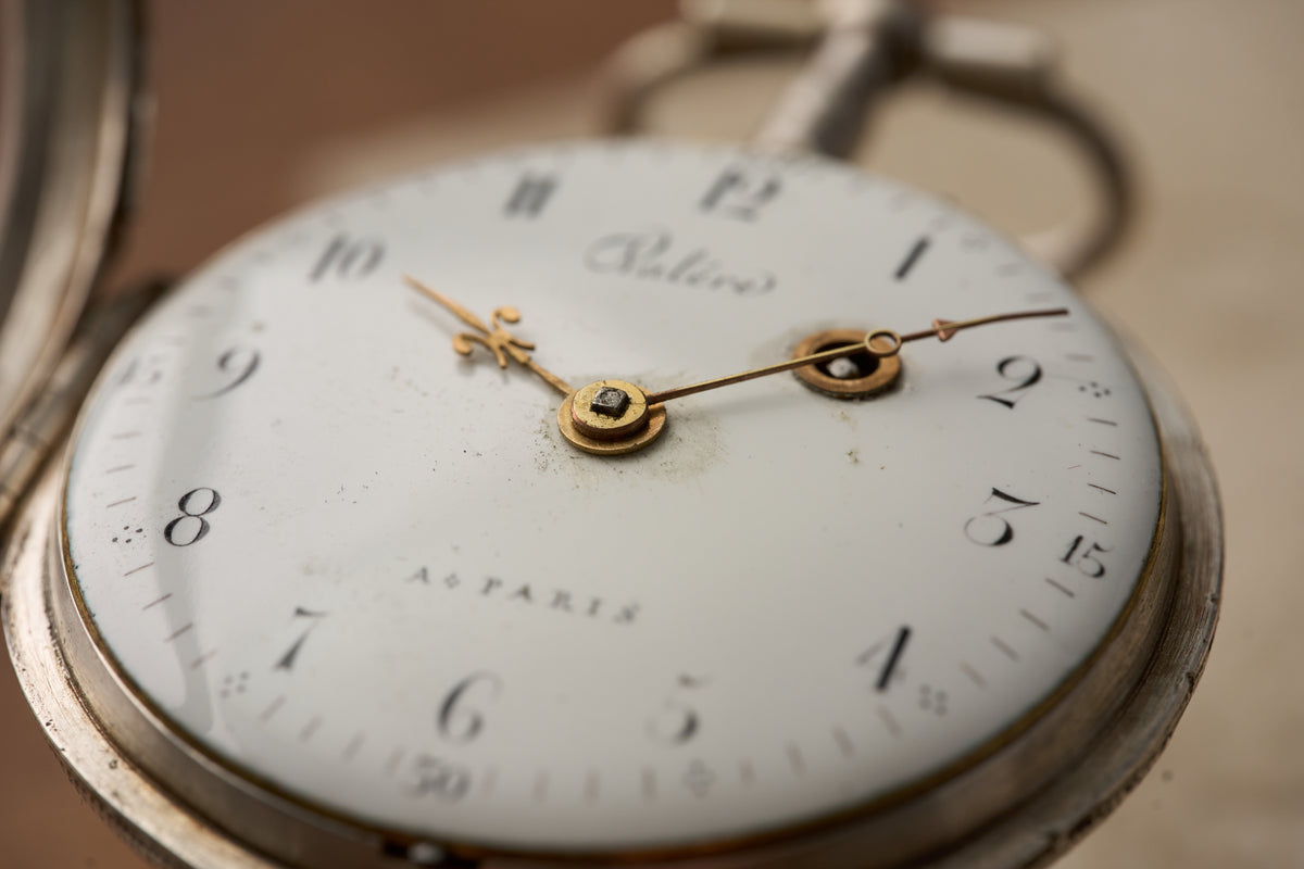 Valaire, Paris Silver Verge Fusee Pocket Watch, c.1780-1800