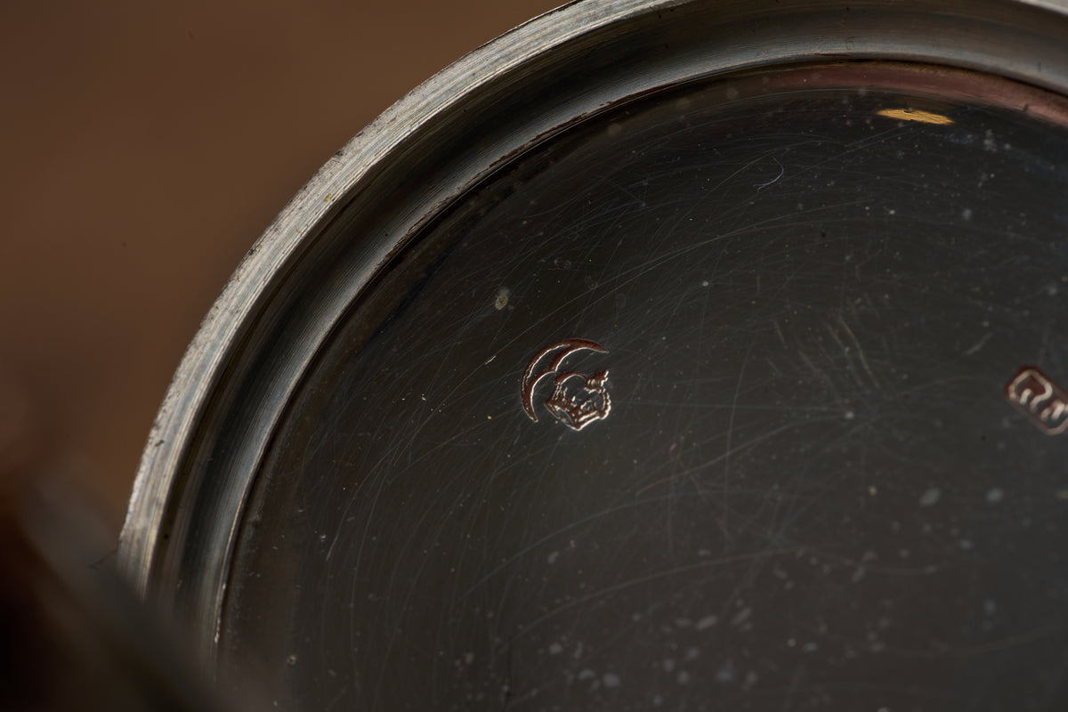 'Chronometro' in Silver and Rose Gold, 24-Hour Dial, c.1945