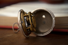 Claude Viet Silver Pocket Watch, Quarter Repeater, c.1700, detail view 15