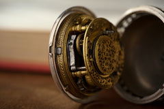 Claude Viet Silver Pocket Watch, Quarter Repeater, c.1700, detail view 17