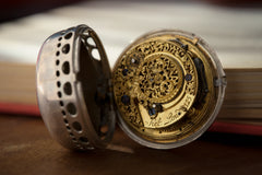 Claude Viet Silver Pocket Watch, Quarter Repeater, c.1700, detail view 2