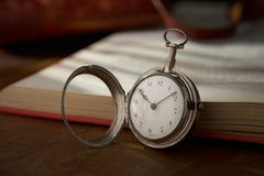 Claude Viet Silver Pocket Watch, Quarter Repeater, c.1700, detail view 3