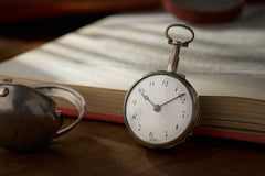 Claude Viet Silver Pocket Watch, Quarter Repeater, c.1700, detail view 4