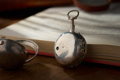 Claude Viet Silver Pocket Watch, Quarter Repeater, c.1700, detail view 5