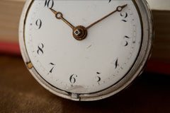 Claude Viet Silver Pocket Watch, Quarter Repeater, c.1700, detail view 9