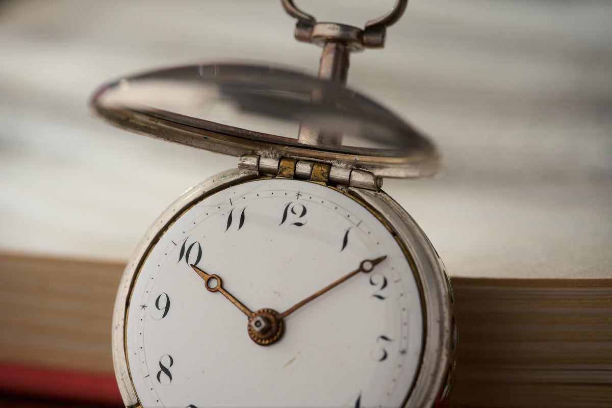 Claude Viet Silver Pocket Watch, Quarter Repeater, c.1700, detail view 10