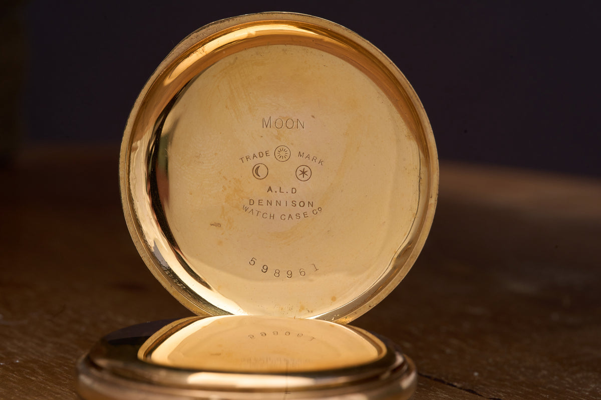 Bond St. Movement in a Dennison Moon Gold-Filled Case, c.1910