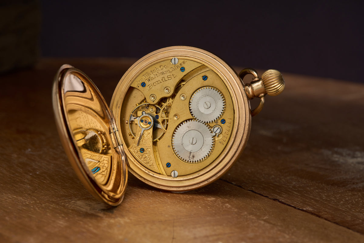 Bond St. Movement in a Dennison Moon Gold-Filled Case, c.1910
