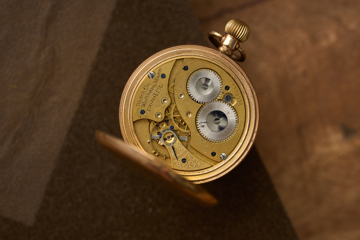 Bond St. Movement in a Dennison Moon Gold-Filled Case, c.1910