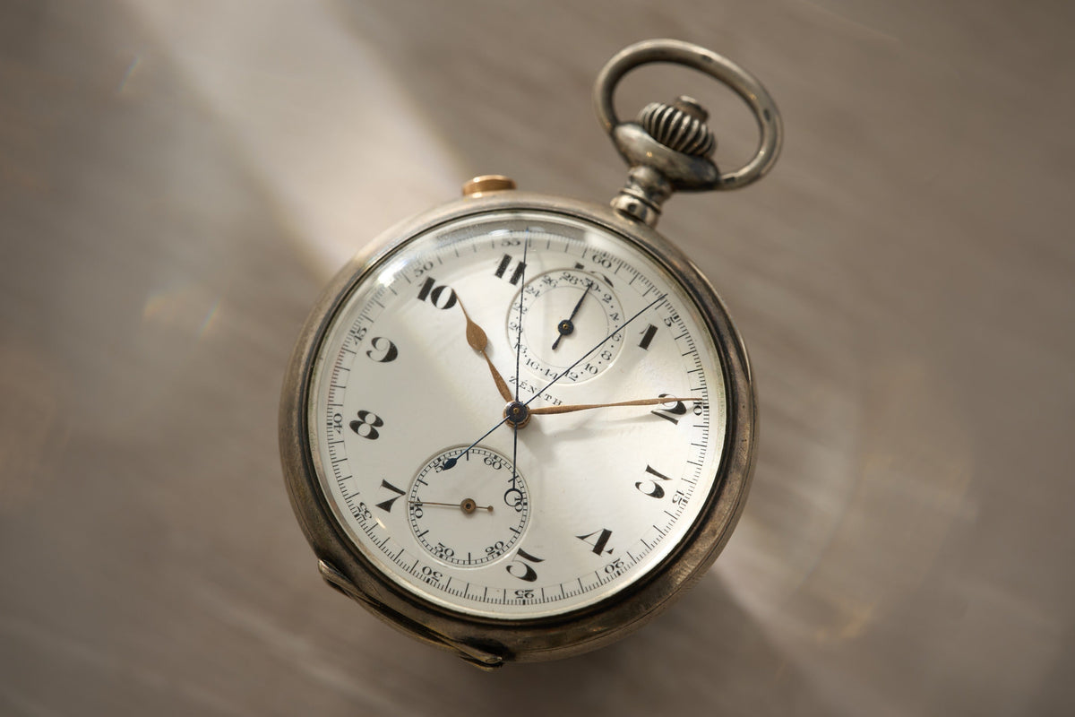 Zenith Split-Seconds Chronograph, Besancon First Class, 1922, front view