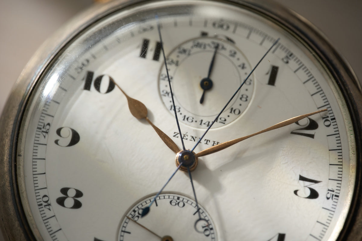 Zenith Split-Seconds Chronograph, Besancon First Class, 1922, detail view 7