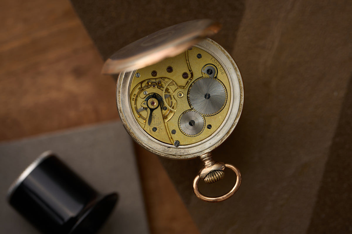 Breguet-Style Blued Hands on White Enamel, c.1912